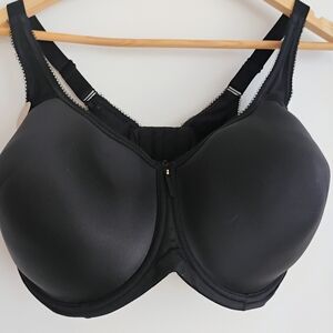 NWT NEW Wacoal Lightweight Breathable Black Lace Tee T-Shirt Bra 40DDD